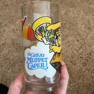 Vintage 80s The Great Muppet Caper Glass